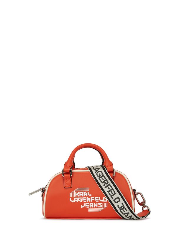 KARL LAGERFELD JEANS KARL LAGERFELD JEANS Torba preko ramena  tamno narančasta / crna / bijela