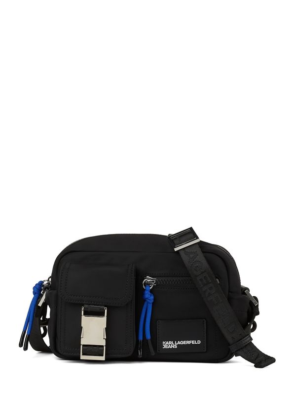 KARL LAGERFELD JEANS KARL LAGERFELD JEANS Torba preko ramena ' UTILITY '  crna / bijela