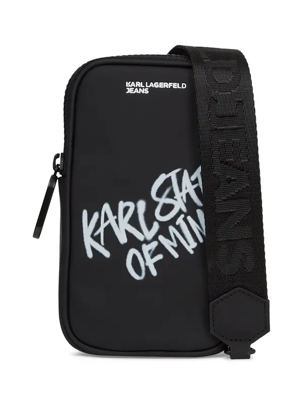 KARL LAGERFELD JEANS KARL LAGERFELD JEANS Torba za laptop ' KARL QUOTE PHONE '  crna