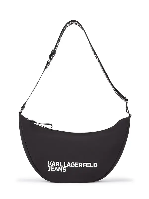 KARL LAGERFELD JEANS KARL LAGERFELD JEANS Torba za na rame 'Essential'  crna / bijela