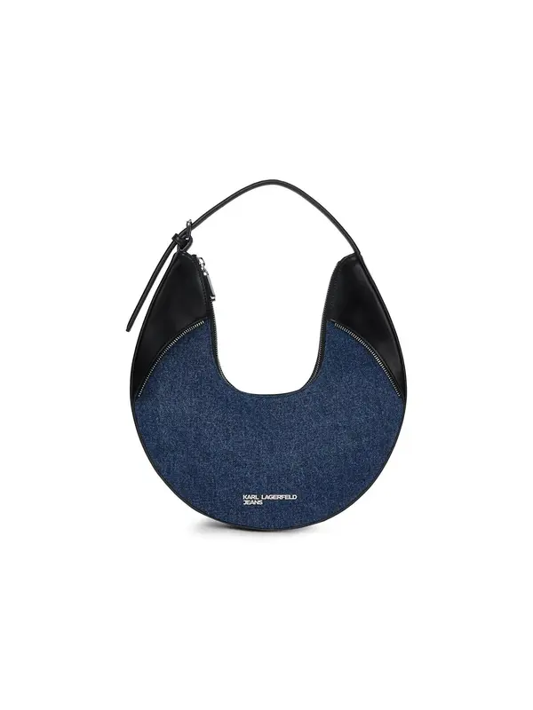 KARL LAGERFELD JEANS KARL LAGERFELD JEANS Torba za na rame 'Rebel'  plavi traper / crna