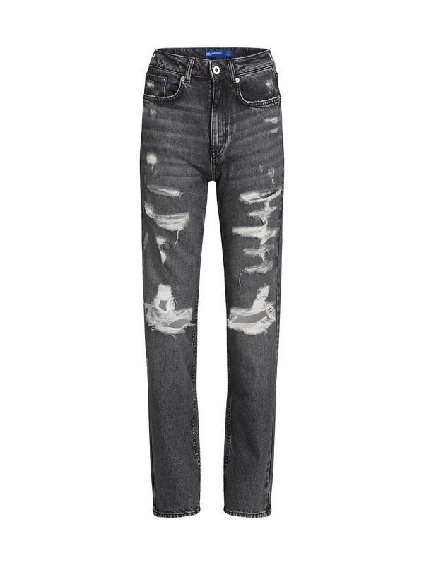 KARL LAGERFELD JEANS KARL LAGERFELD JEANS Traperice  crna / bijela
