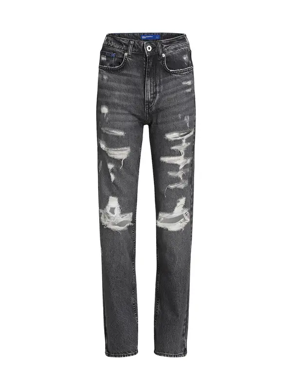 KARL LAGERFELD JEANS KARL LAGERFELD JEANS Traperice  crna / bijela
