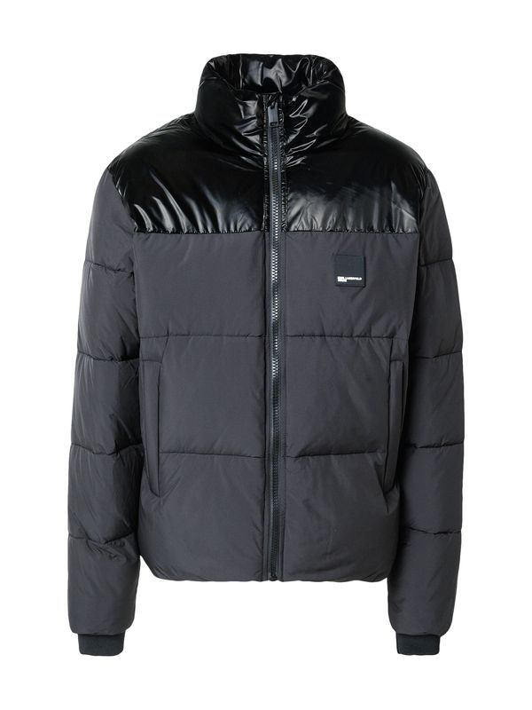 KARL LAGERFELD JEANS KARL LAGERFELD JEANS Zimska jakna  crna / bijela