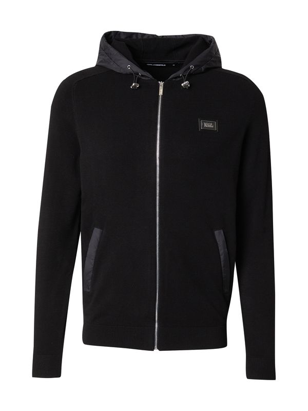 Karl Lagerfeld Karl Lagerfeld Kardigan  crna / srebro