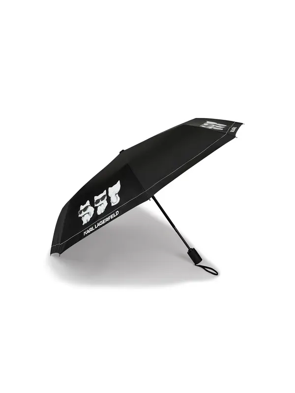 Karl Lagerfeld Karl Lagerfeld Kišobran ' Ikon Choupette Kleiner Regenschirm '  crna