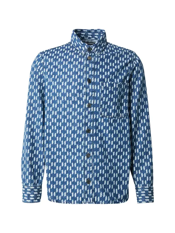 Karl Lagerfeld Karl Lagerfeld Košulja  plavi traper / bijela