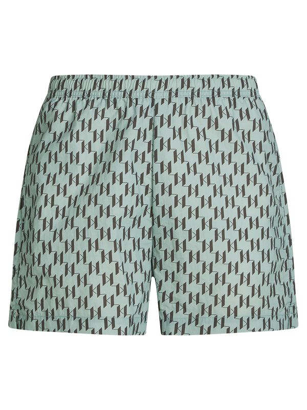 Karl Lagerfeld Karl Lagerfeld Kupaće hlače 'MONOGRAM'  siva / crna