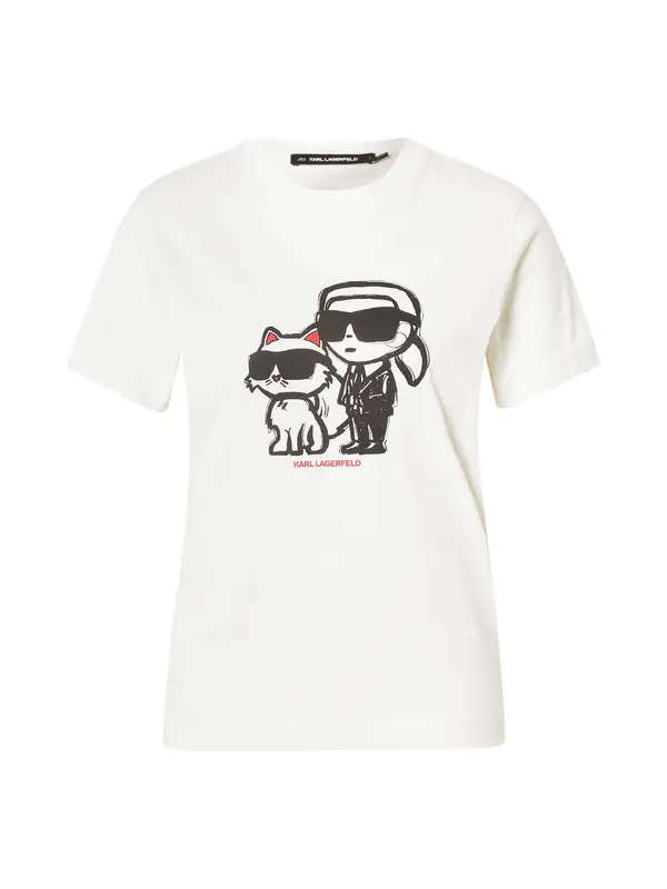 Karl Lagerfeld Karl Lagerfeld Majica  boja pijeska / crvena / crna