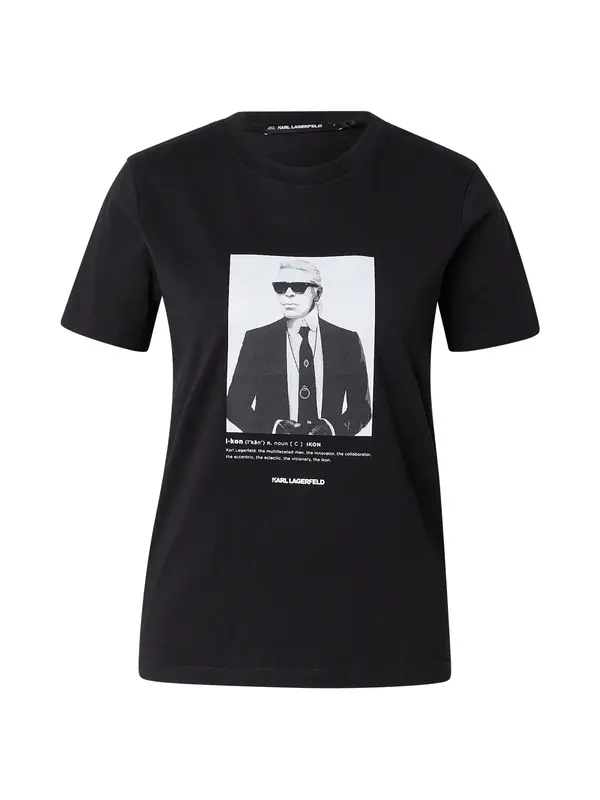 Karl Lagerfeld Karl Lagerfeld Majica  crna / bijela