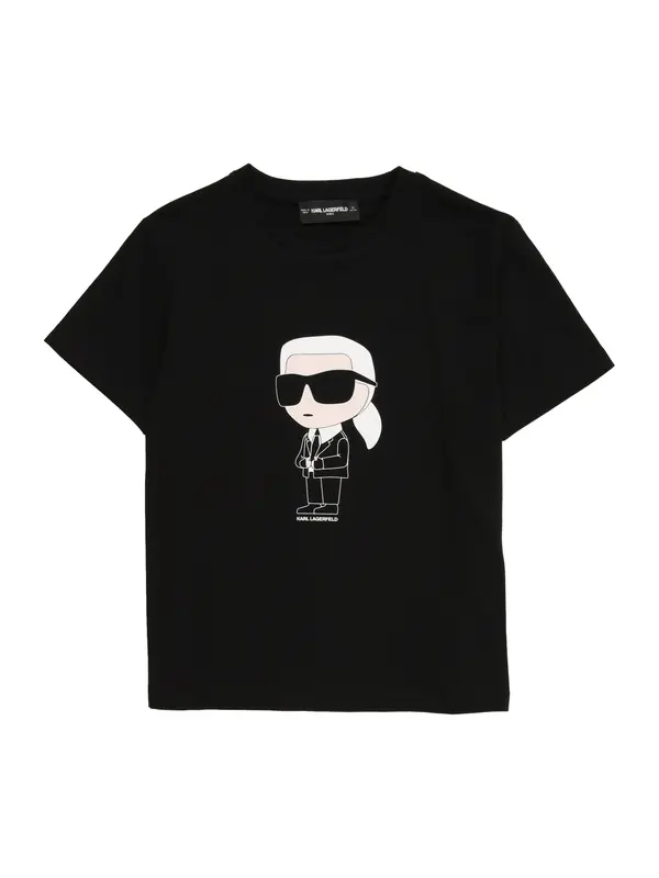 Karl Lagerfeld Karl Lagerfeld Majica  crna / bijela / vuneno bijela