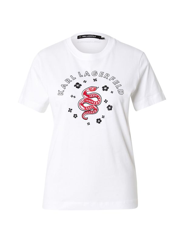Karl Lagerfeld Karl Lagerfeld Majica  crvena / crna / bijela