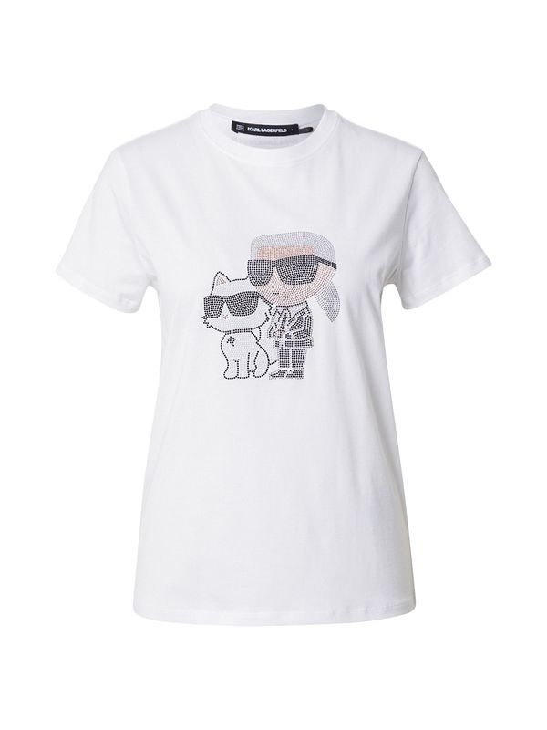 Karl Lagerfeld Karl Lagerfeld Majica 'Ikon'  bež / crna / bijela