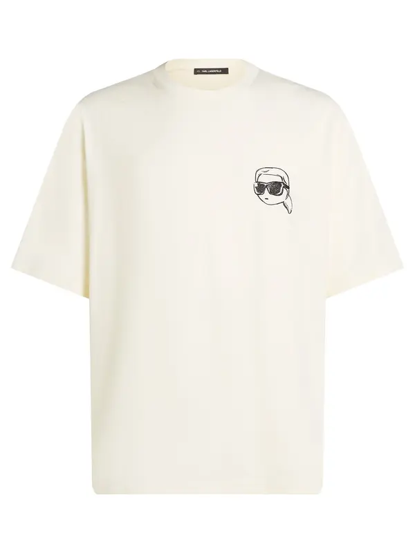 Karl Lagerfeld Karl Lagerfeld Majica ' IKON '  boja pijeska / crna