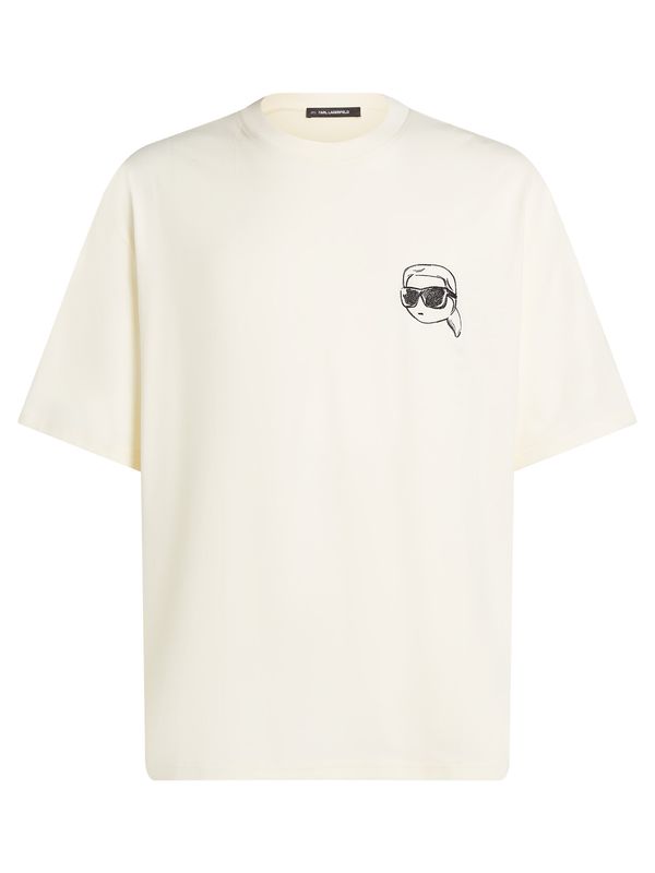 Karl Lagerfeld Karl Lagerfeld Majica ' IKON '  boja pijeska / crna