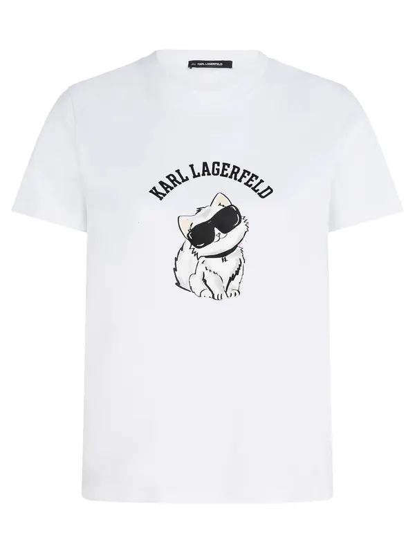Karl Lagerfeld Karl Lagerfeld Majica 'Ikon Choupette'  bež / crna / bijela