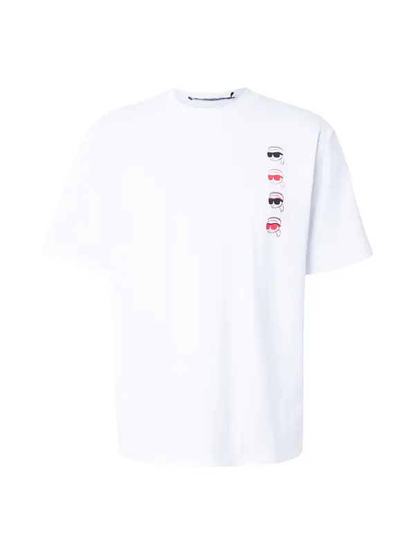 Karl Lagerfeld Karl Lagerfeld Majica 'Ikon Fusion'  crvena / crna / bijela