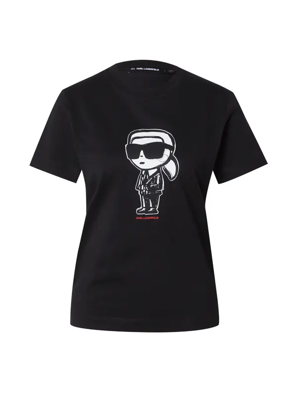 Karl Lagerfeld Karl Lagerfeld Majica 'Ikon'  klasično crvena / crna / bijela