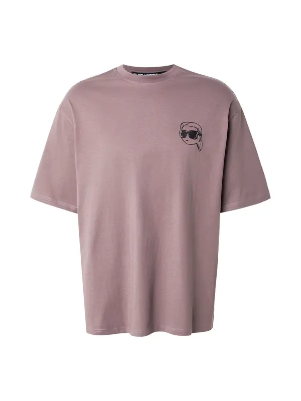 Karl Lagerfeld Karl Lagerfeld Majica 'Ikon'  sivkasto ljubičasta (mauve) / crna