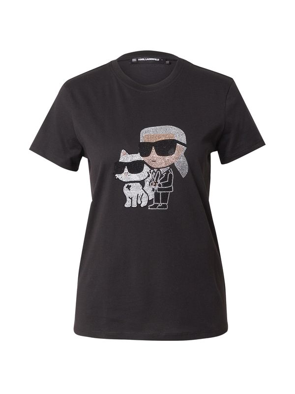 Karl Lagerfeld Karl Lagerfeld Majica 'Ikon'  zlatna / crna / bijela