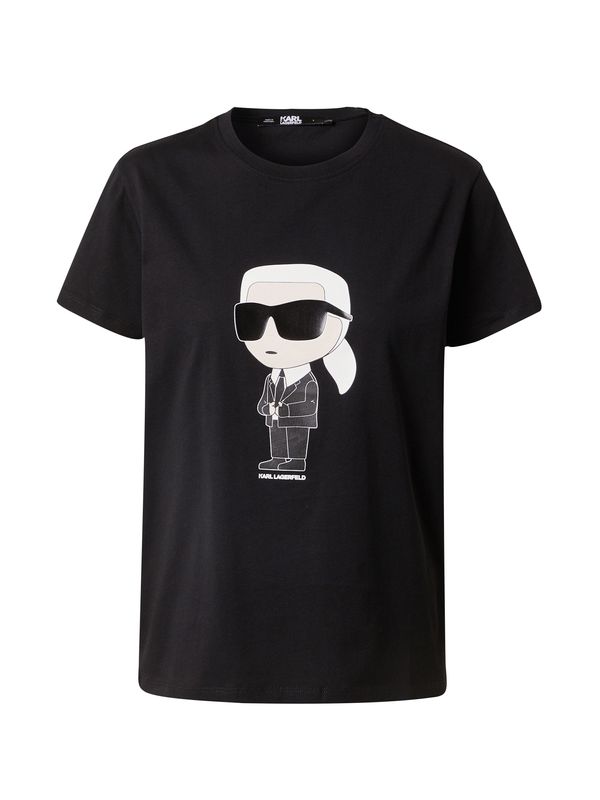 Karl Lagerfeld Karl Lagerfeld Majica 'Ikonik 2.0'  crna / bijela