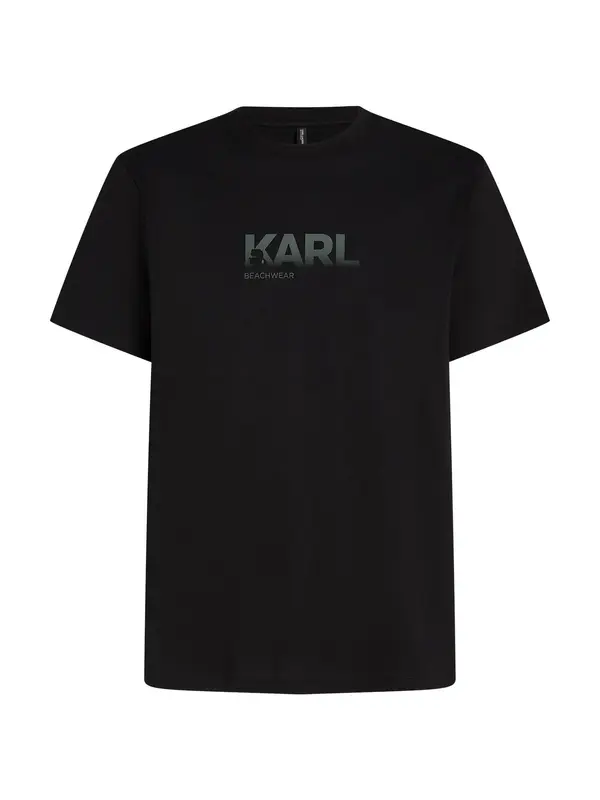 Karl Lagerfeld Karl Lagerfeld Majica  kaki / crna