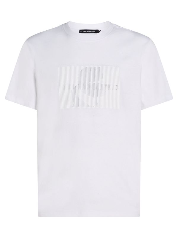 Karl Lagerfeld Karl Lagerfeld Majica ' Optical Illusion '  bijela