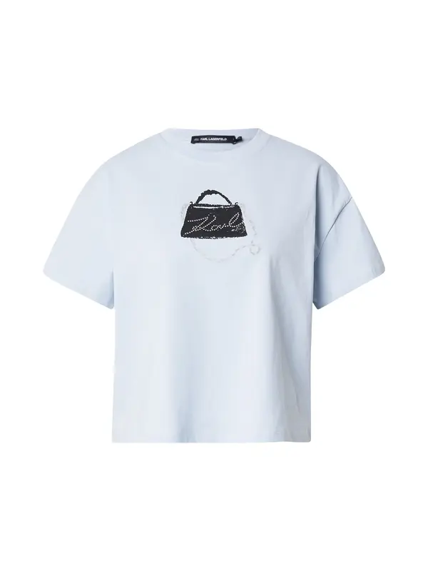 Karl Lagerfeld Karl Lagerfeld Majica  pastelno plava / crna