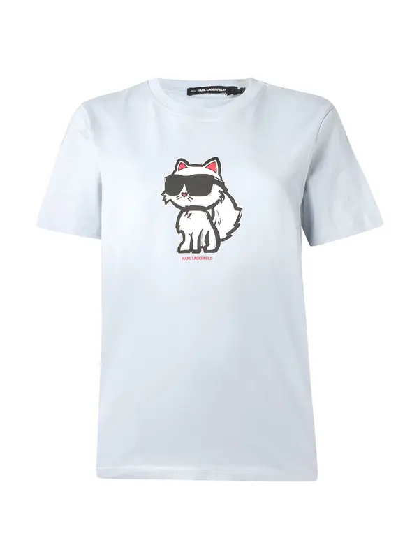 Karl Lagerfeld Karl Lagerfeld Majica  pastelno plava / crvena / crna / bijela