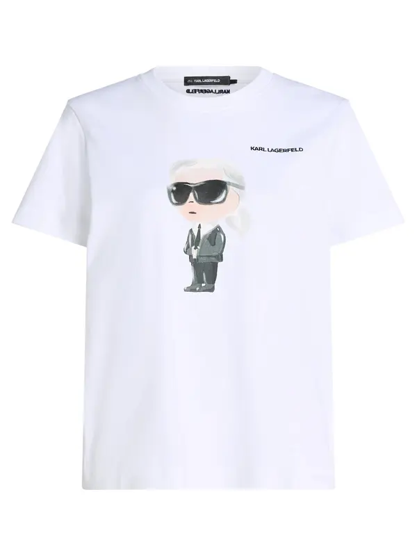 Karl Lagerfeld Karl Lagerfeld Majica  siva / crna / bijela