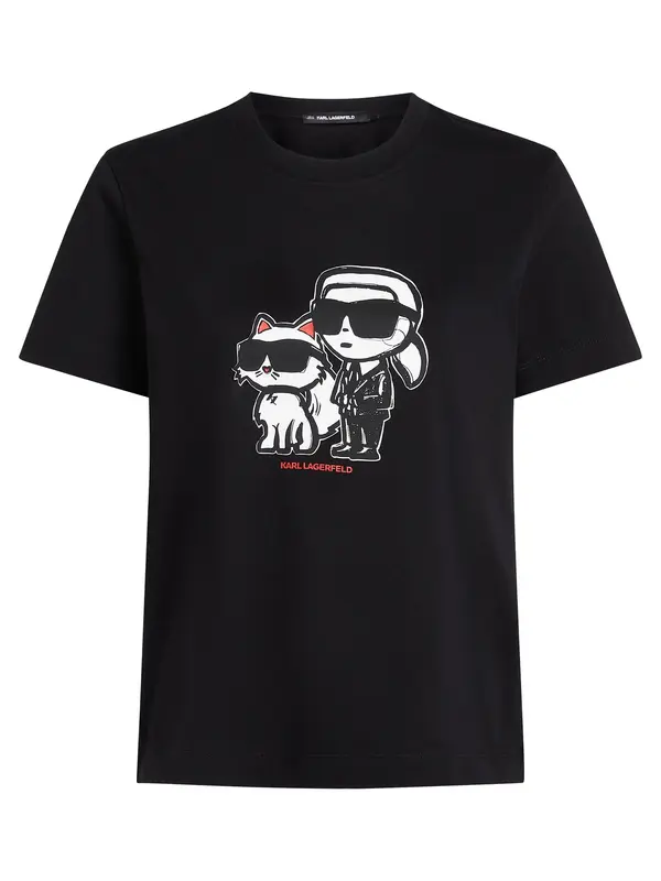 Karl Lagerfeld Karl Lagerfeld Majica  siva / krvavo crvena / crna / bijela
