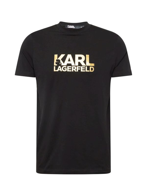 Karl Lagerfeld Karl Lagerfeld Majica  zlatna / crna