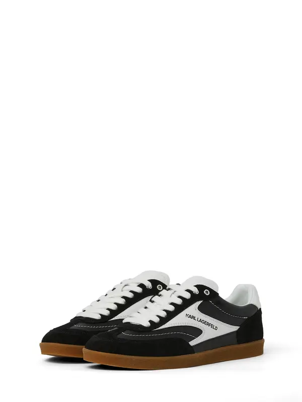 Karl Lagerfeld Karl Lagerfeld Niske tenisice 'KANDIDATE NIEDRIGE SPITZEN-SNEAKERS'  crna / bijela