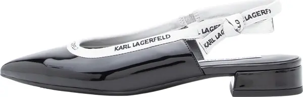 Karl Lagerfeld Karl Lagerfeld Otvorene balerinke  crna / bijela