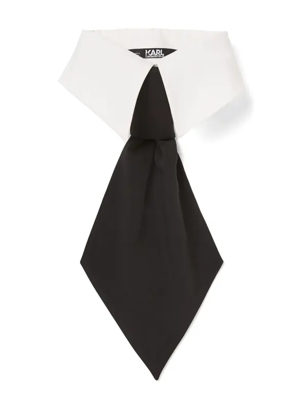 Karl Lagerfeld Karl Lagerfeld Ovratnik  crna / bijela