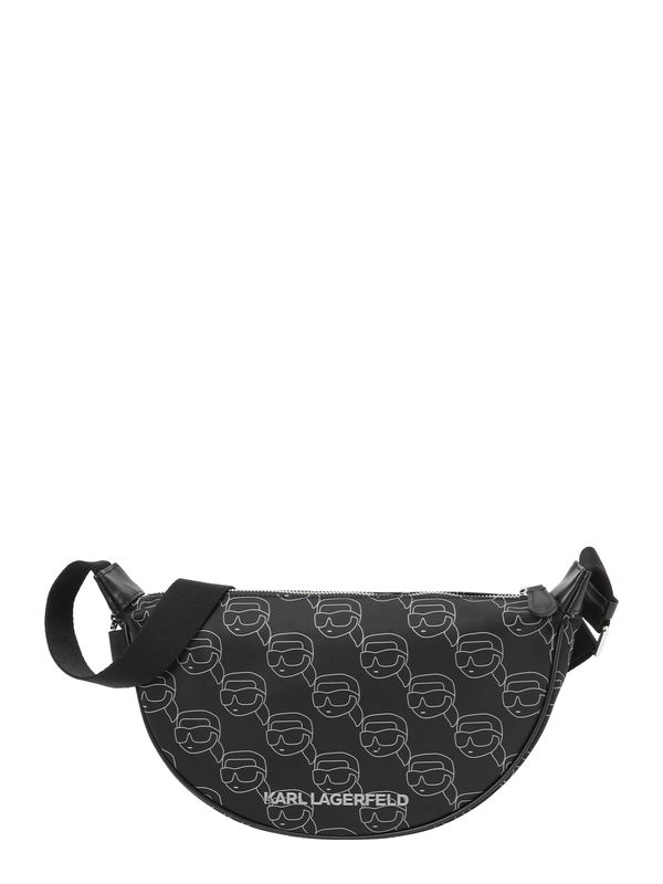 Karl Lagerfeld Karl Lagerfeld Pojasna torbica 'IKON'  crna / bijela