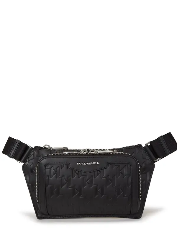 Karl Lagerfeld Karl Lagerfeld Pojasna torbica 'Loom'  crna