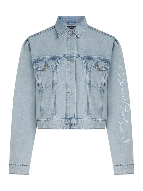 Karl Lagerfeld Karl Lagerfeld Prijelazna jakna 'Disney X'  svijetloplava / žuta / crna / bijela