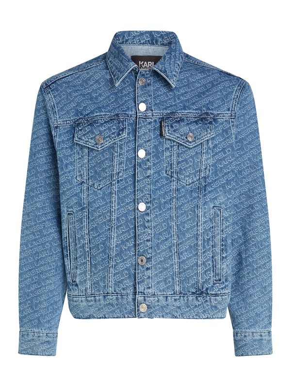 Karl Lagerfeld Karl Lagerfeld Prijelazna jakna  plavi traper / bijela