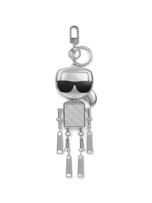 Karl Lagerfeld Karl Lagerfeld Privjesak za ključeve ' Ikon Schlüsselring mit Roboter '  srebro