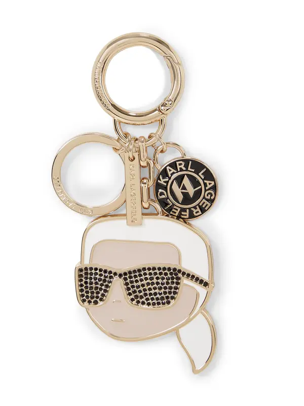Karl Lagerfeld Karl Lagerfeld Privjesak za ključeve 'IKON'  zlatna / crna / bijela
