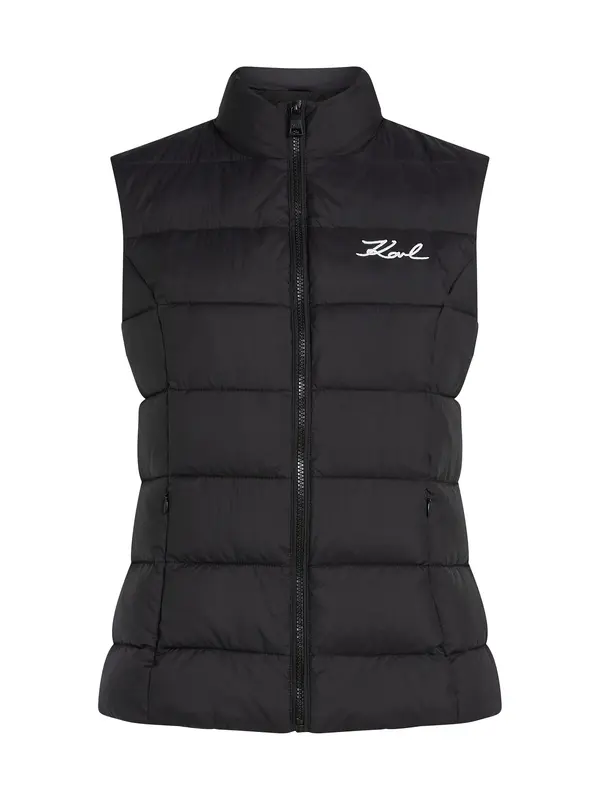 Karl Lagerfeld Karl Lagerfeld Prsluk 'Gilet'  crna / bijela
