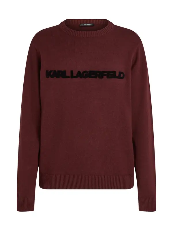 Karl Lagerfeld Karl Lagerfeld Pulover  boja vina / crna