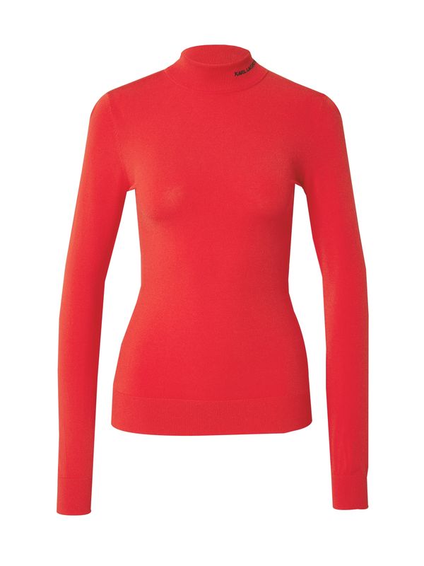 Karl Lagerfeld Karl Lagerfeld Pulover 'CLASSIC'  crvena / crna