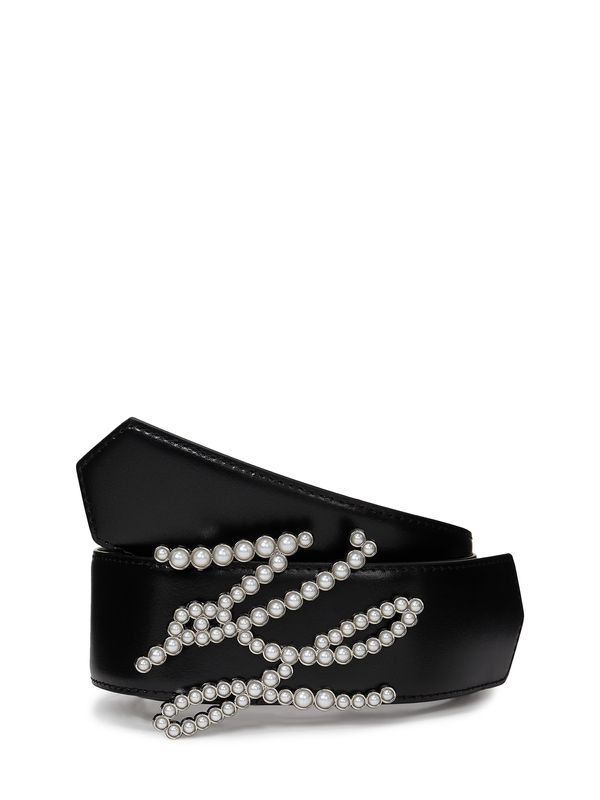 Karl Lagerfeld Karl Lagerfeld Remen  crna / biserno bijela