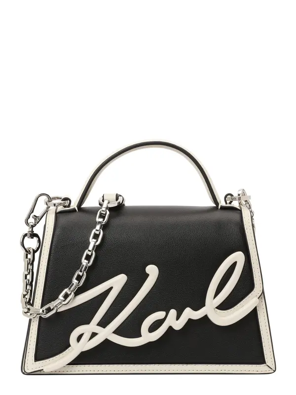 Karl Lagerfeld Karl Lagerfeld Ručna torbica  crna / bijela