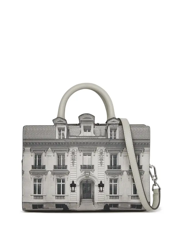 Karl Lagerfeld Karl Lagerfeld Ručna torbica 'Maison de Karl'  siva / crna / vuneno bijela