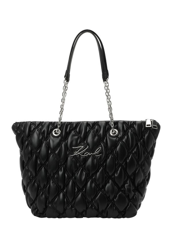 Karl Lagerfeld Karl Lagerfeld Ručna torbica 'Signature Kuilt'  crna