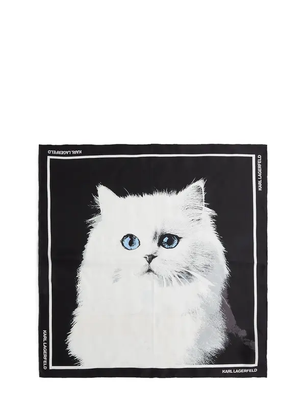 Karl Lagerfeld Karl Lagerfeld Ručnik 'IKON CHOUPETTE'  crna / bijela
