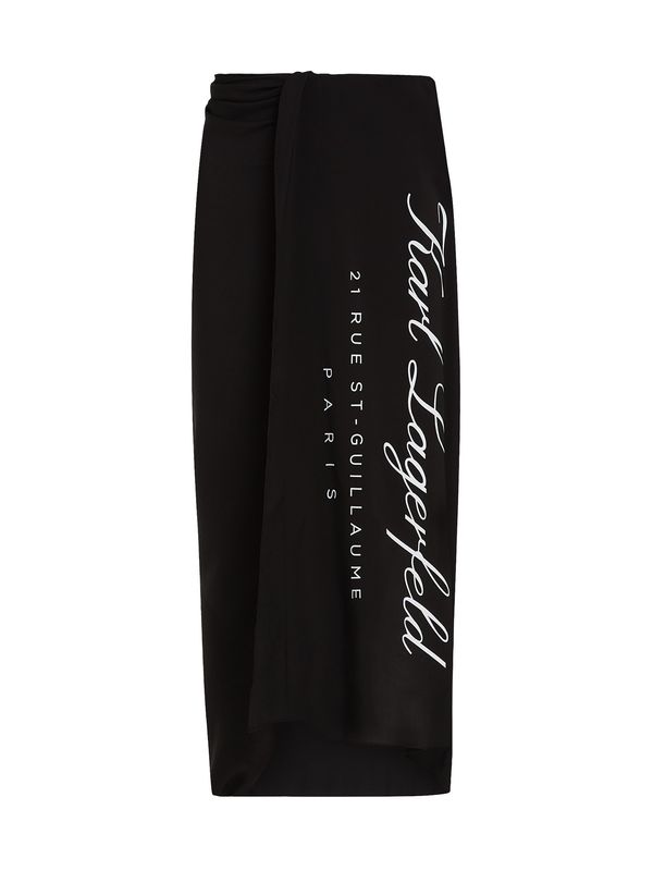 Karl Lagerfeld Karl Lagerfeld Ručnik za plažu  crna / bijela